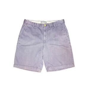 Peter Millar Men's Chino Shorts Blue Size 35W Luxury 100% Pima Cotton Golf